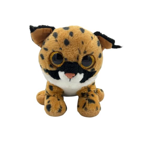 Ty Beanie Boo Larry the Lynx Medium 13" Tall Retired Plush Cat Stuffed Animal - Picture 1 of 6